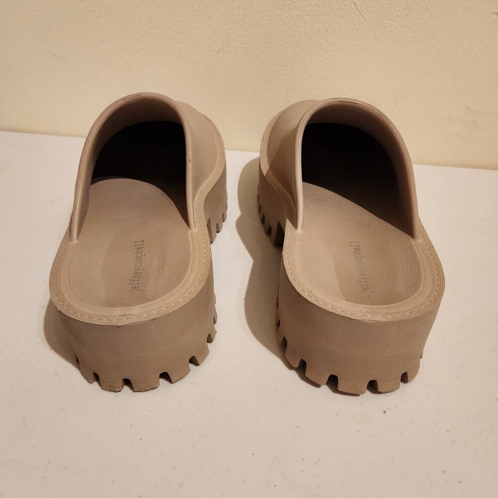 Jeffrey Campbell Taupe Platform Clog Mules - Picture 4 of 9